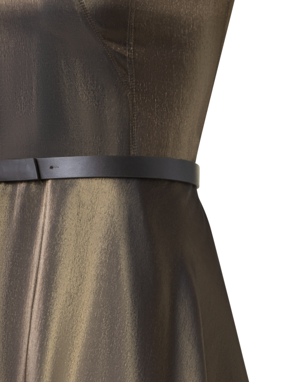 Designer Sheer Shimmer Silk Blend Organza Midi Dress - black - multicolor - gold