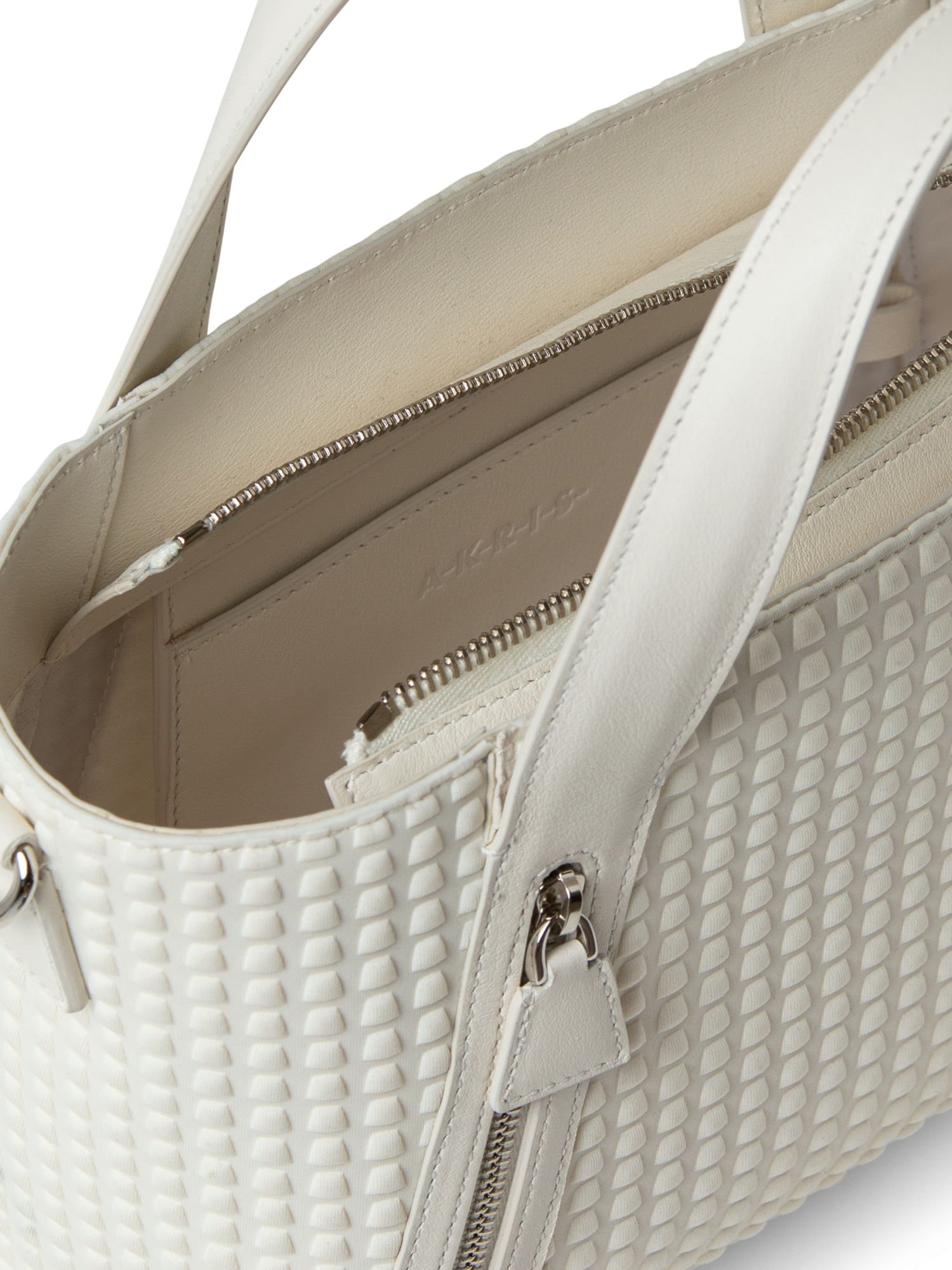 Designer Alexa Little Zip Top Handle Tote - neutral - white