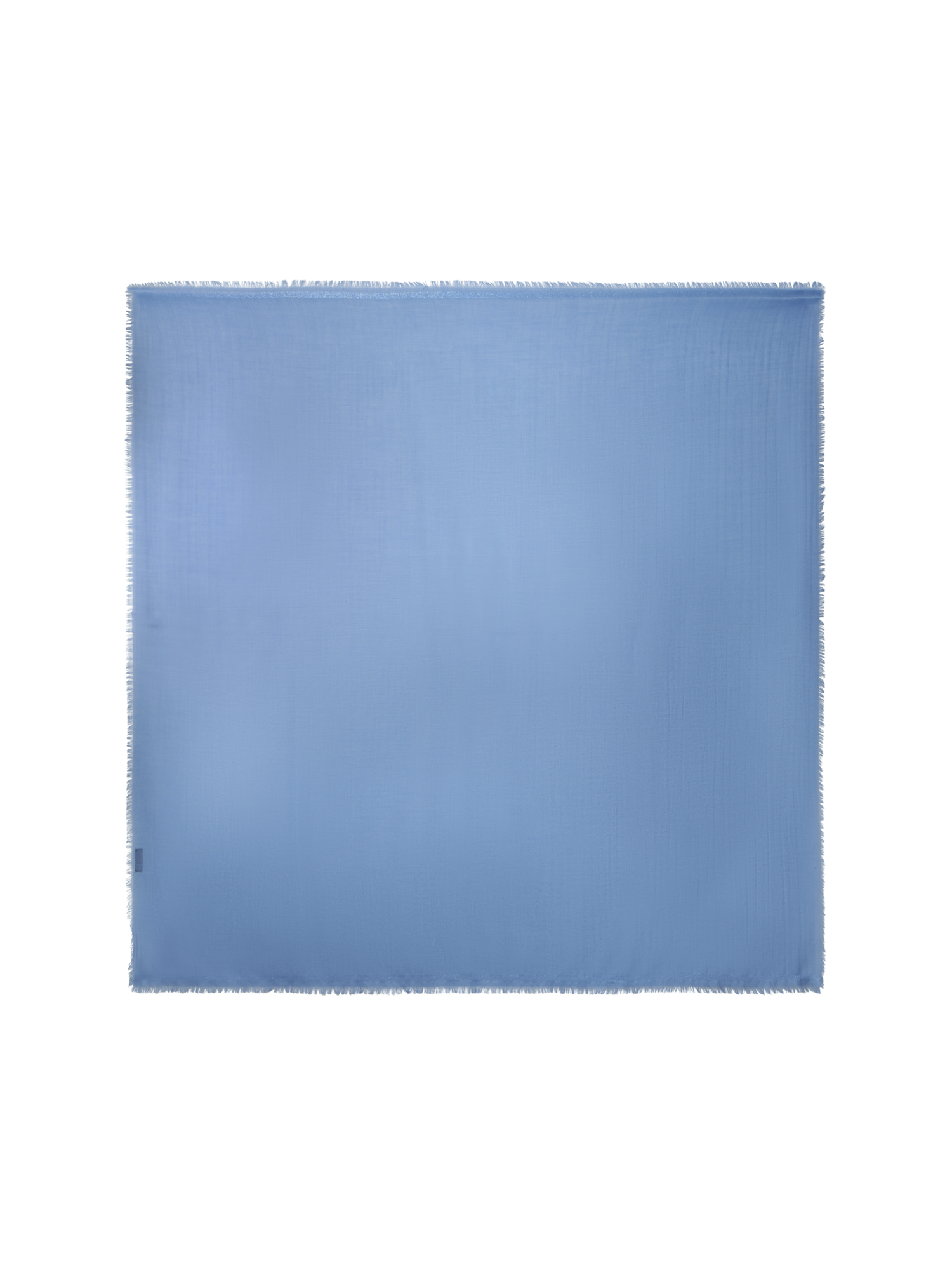 Designer Cashmere Silk Scarf with Lurex Frame - blue