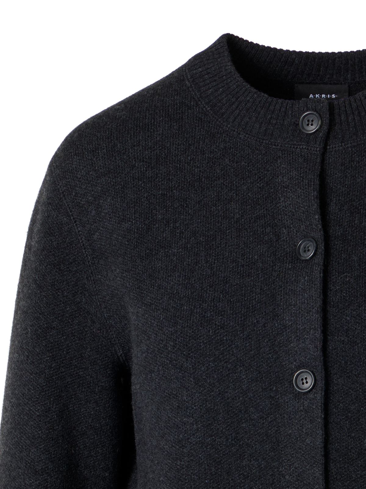 Designer Boxy Cashmere Piqué Cardigan - grey