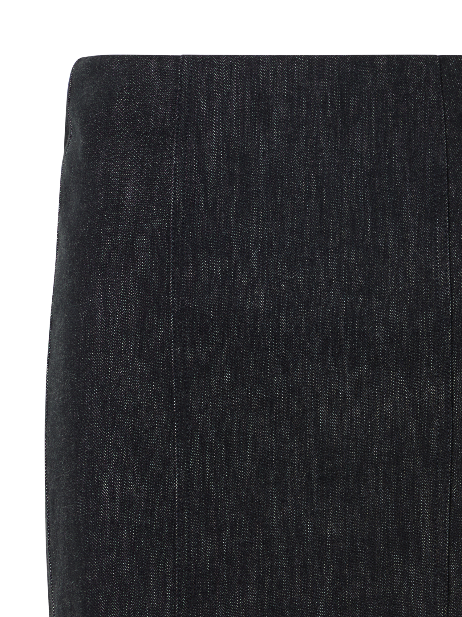 Designer Denim Pencil Skirt - black