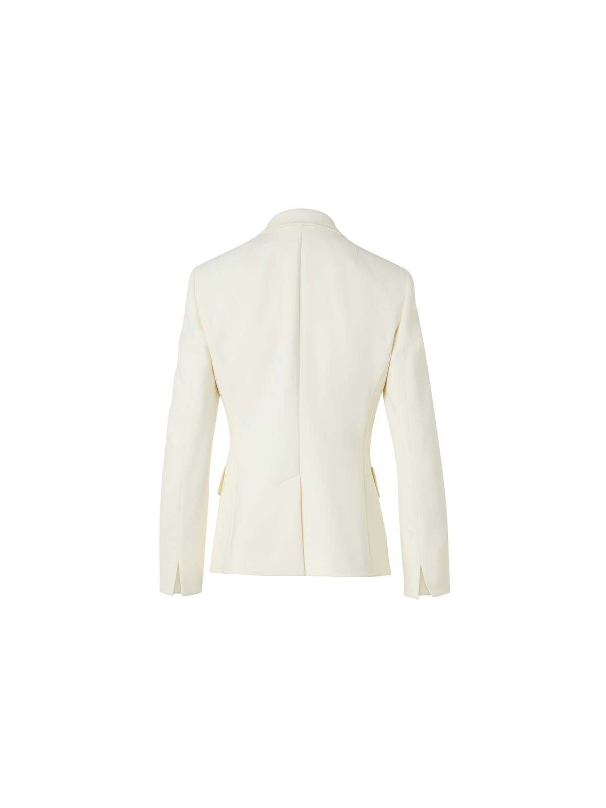Designer Pebble Crêpe Three-Button Blazer - ecru