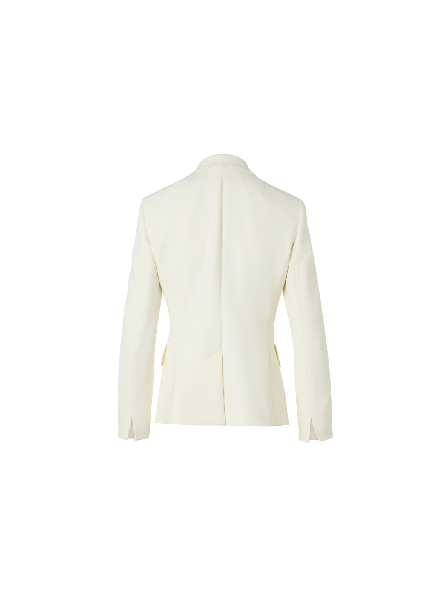 Designer Pebble Crêpe Three-Button Blazer - ecru