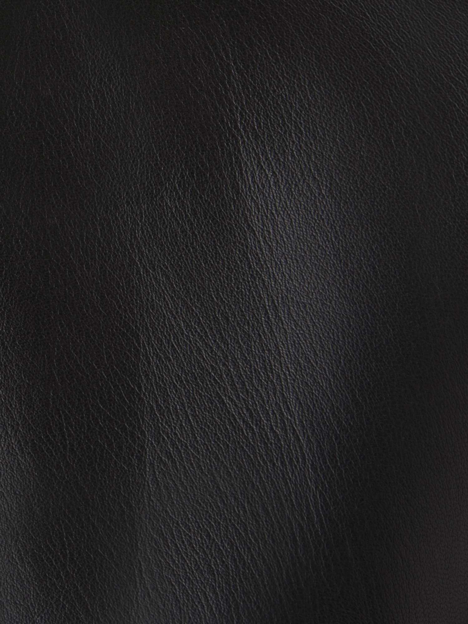 Designer Cropped Leather Jacket - black