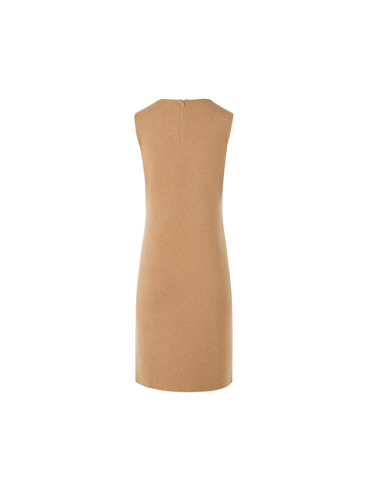 Designer Sleeveless Cashmere Double-Face Knit Dress - brown