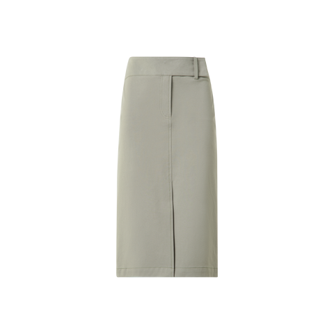 Knee Long Denim Skirt