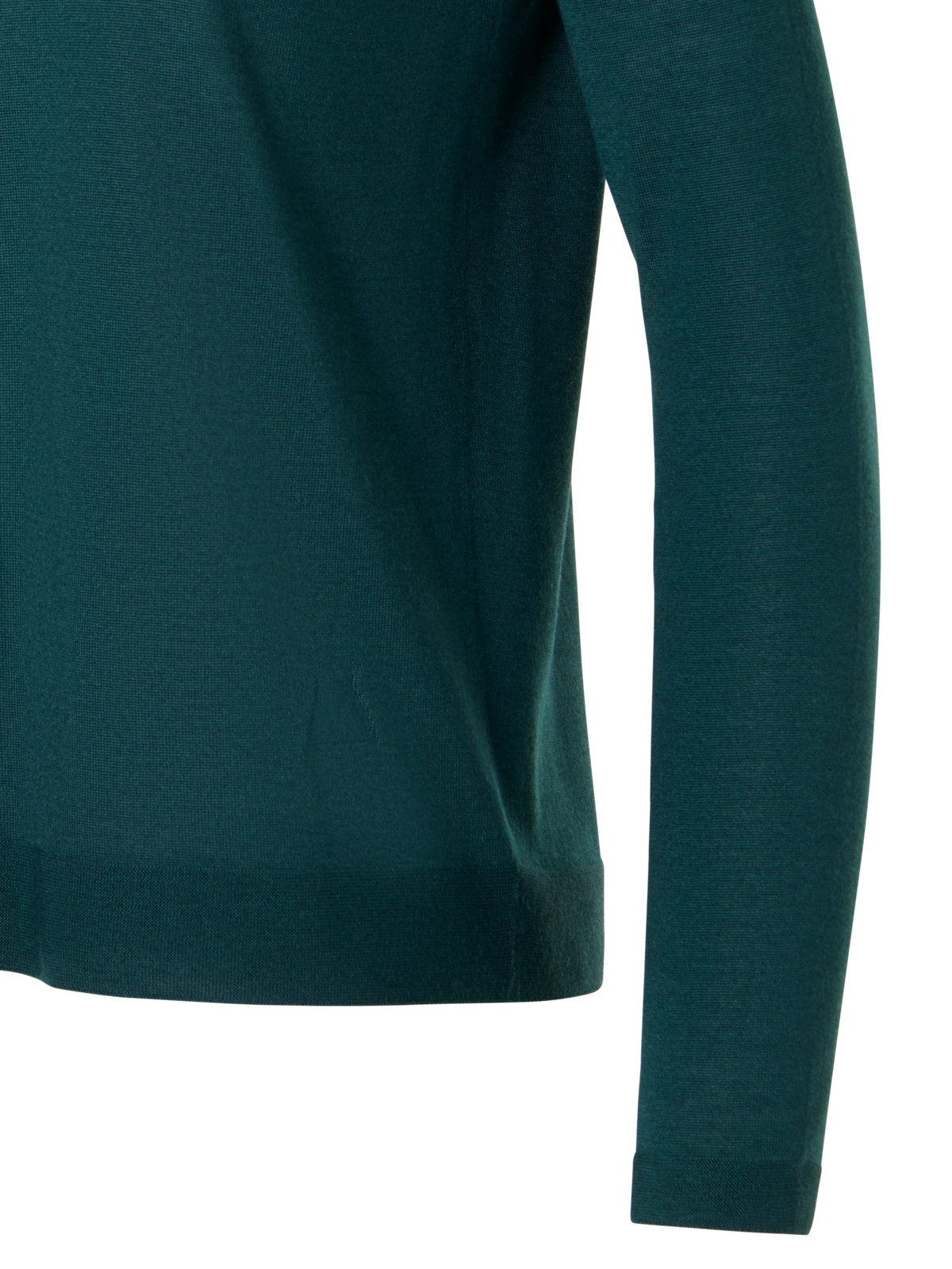 Designer Seamless Crew Neck Sweater in Cashmere Silk - green