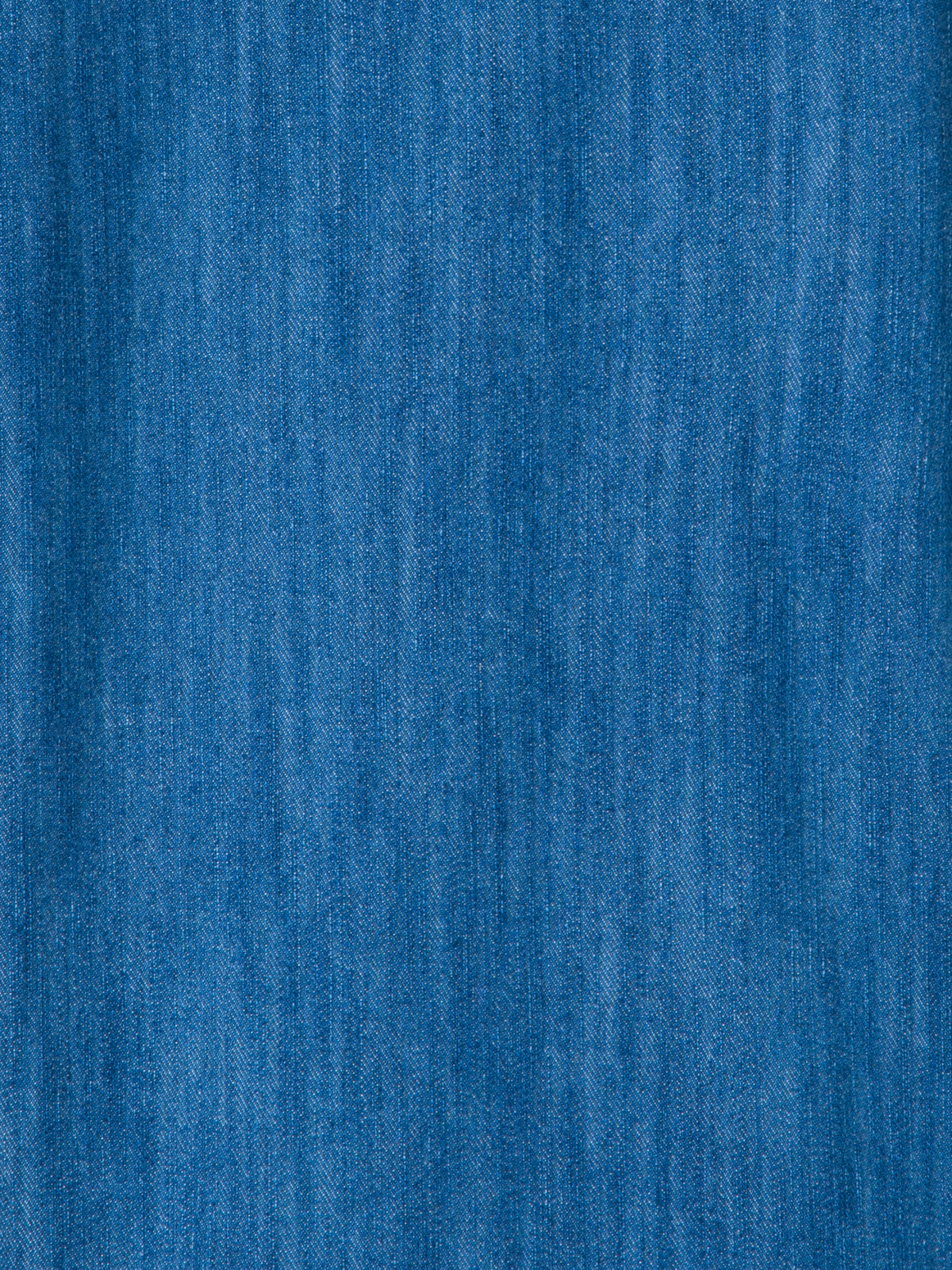 Designer Oversized Cotton Stretch Denim Parka - blue - multicolor