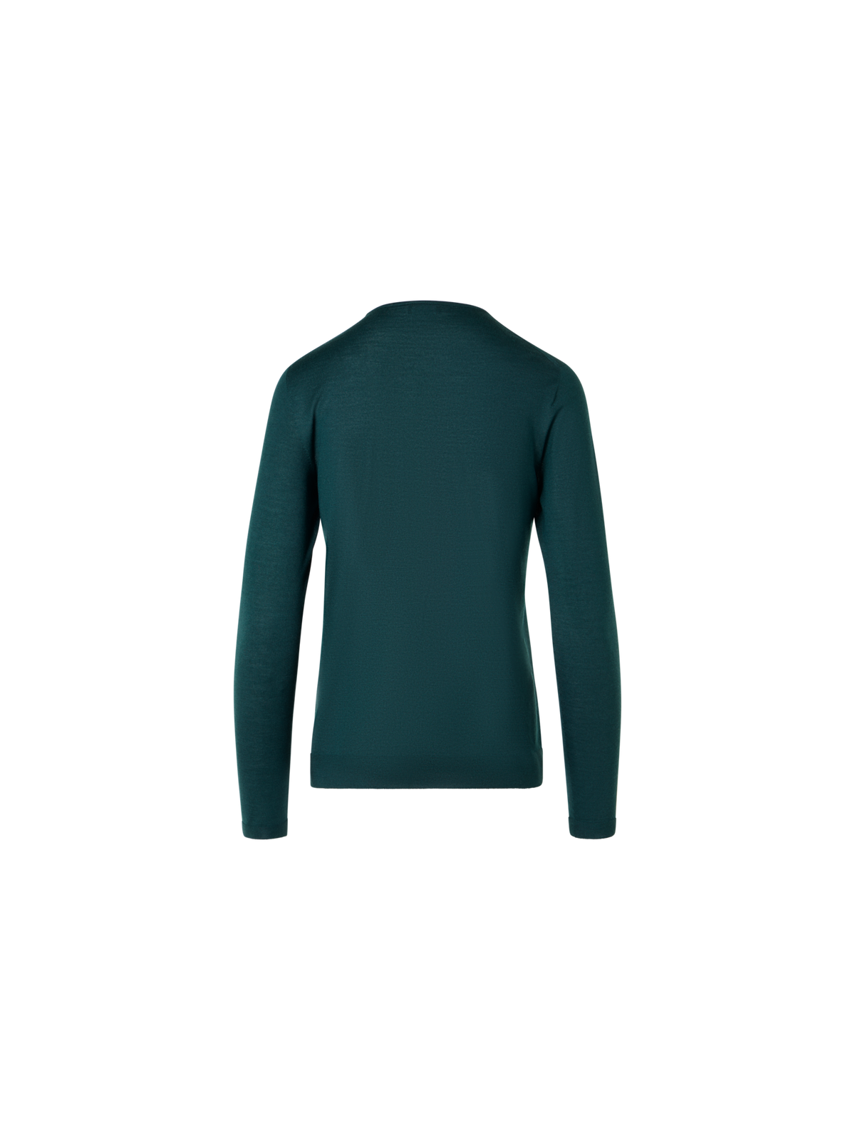 Designer Seamless Crew Neck Sweater in Cashmere Silk - green