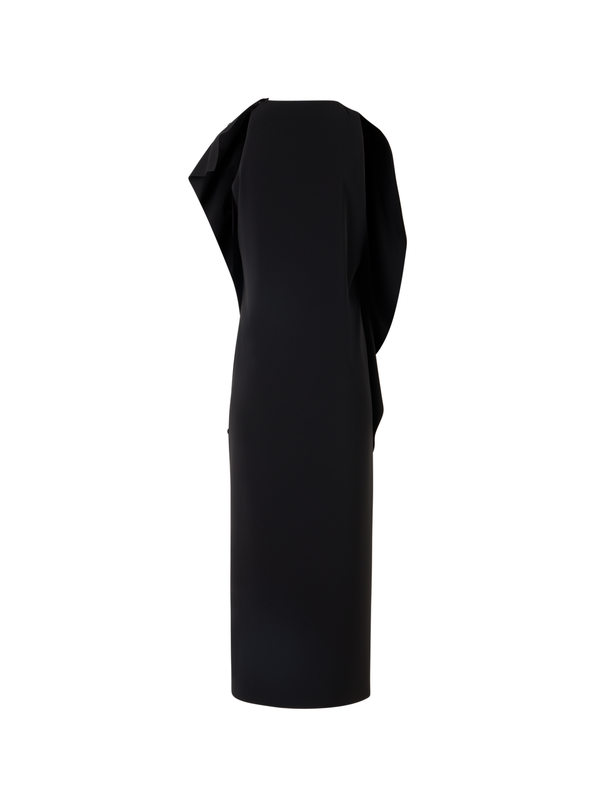 Designer Sleeveless Papercut Flower Midi Dress - black