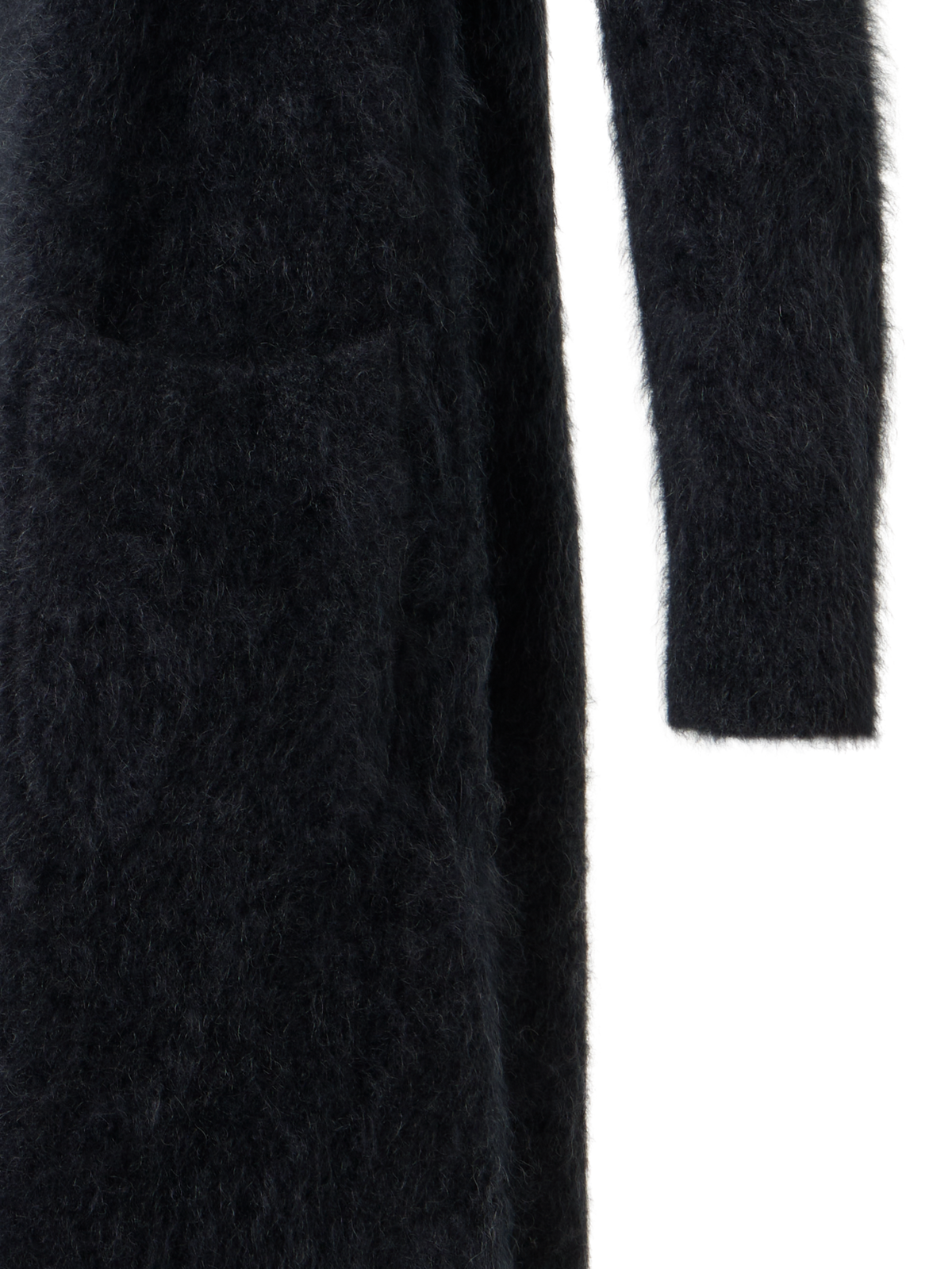 Designer Cloud Cashmere Maxi Knit Coat - grey