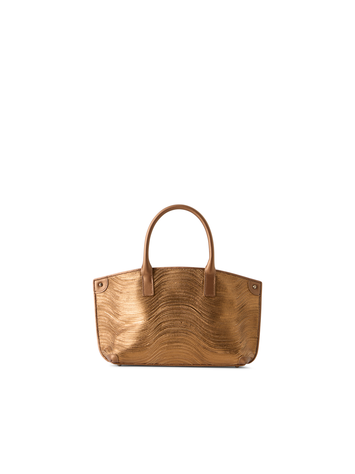 Designer Ai Little Top Handle Tote - gold