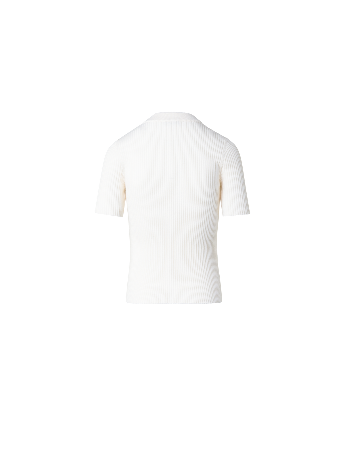 Designer Merino Wool Knit Sweater with Contrast Piping - multicolor - ecru - white