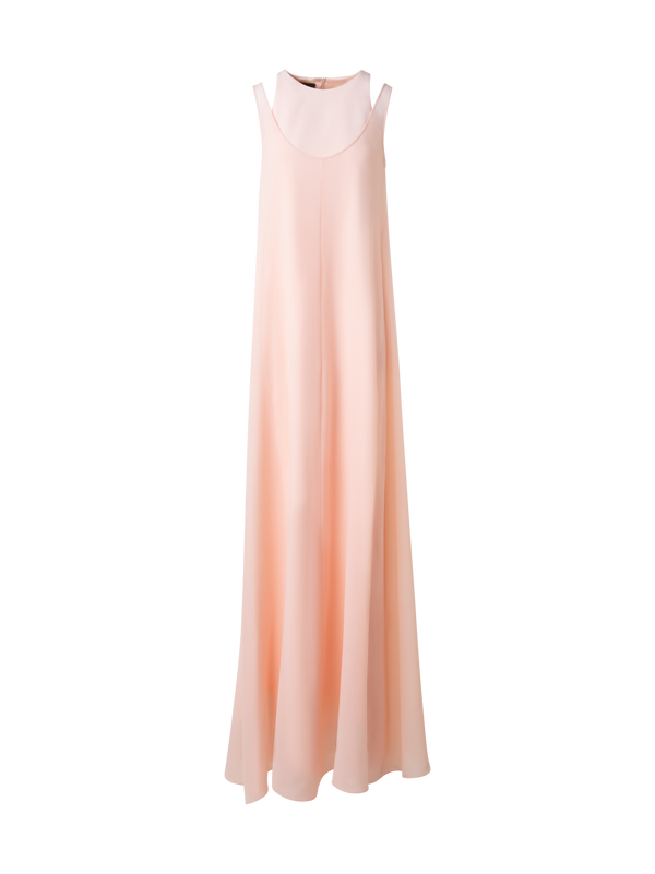 silk screen dress Tallulah Silk Charmeuse Gown in Black 2