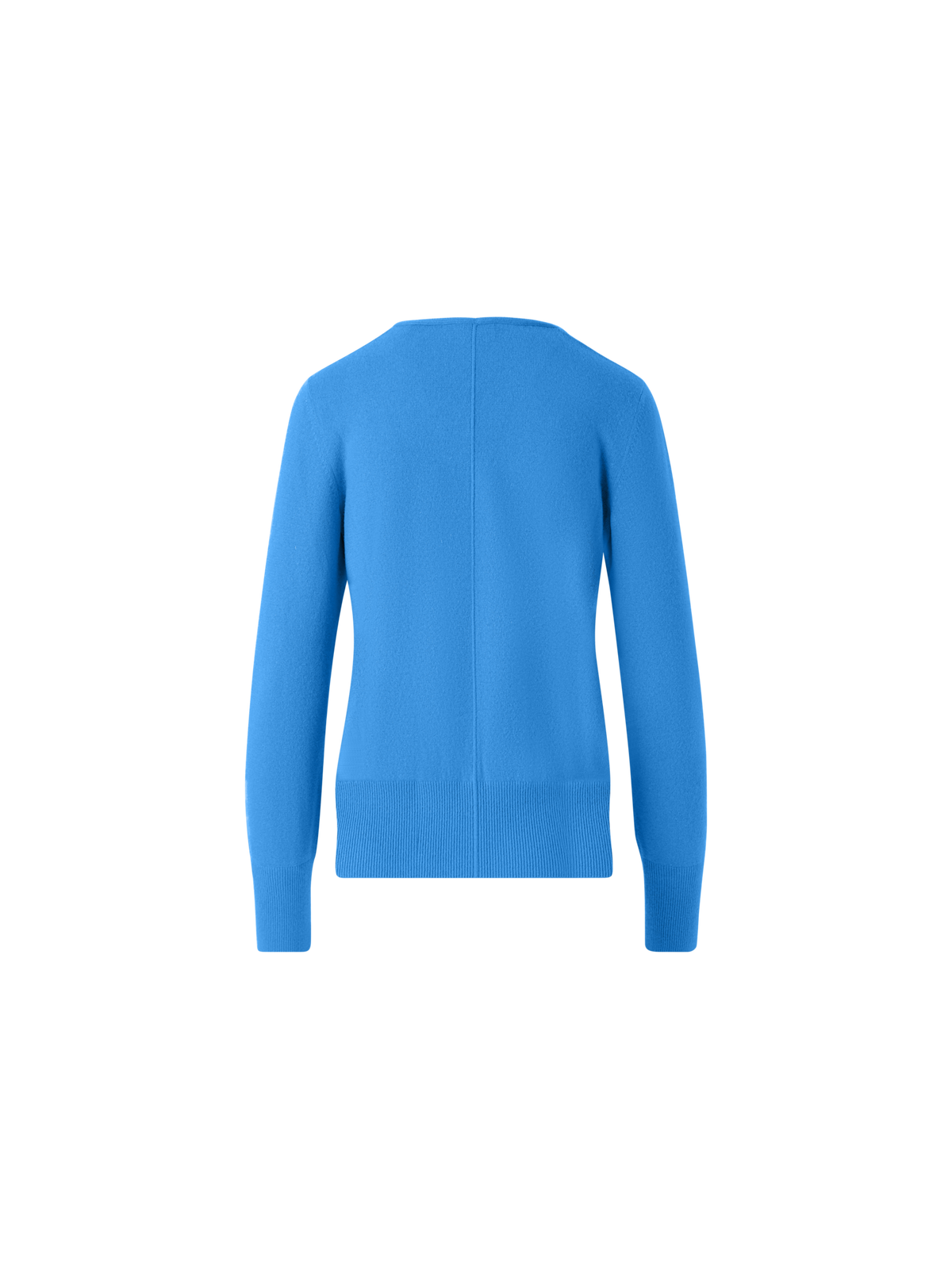 Designer Pure Cashmere V-Neck Sweater - blue