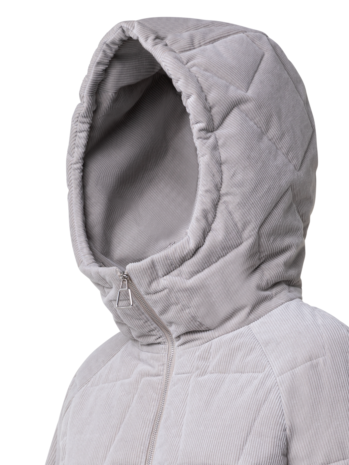 Designer Quilted Cotton Cashmere Cord Trapezoid Jacket
