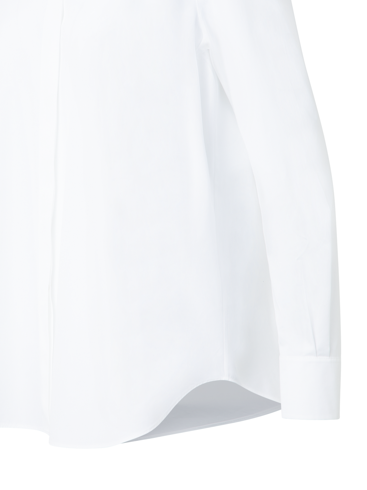 Designer Relaxed Cotton Tunic Blouse - neutral - ecru - white