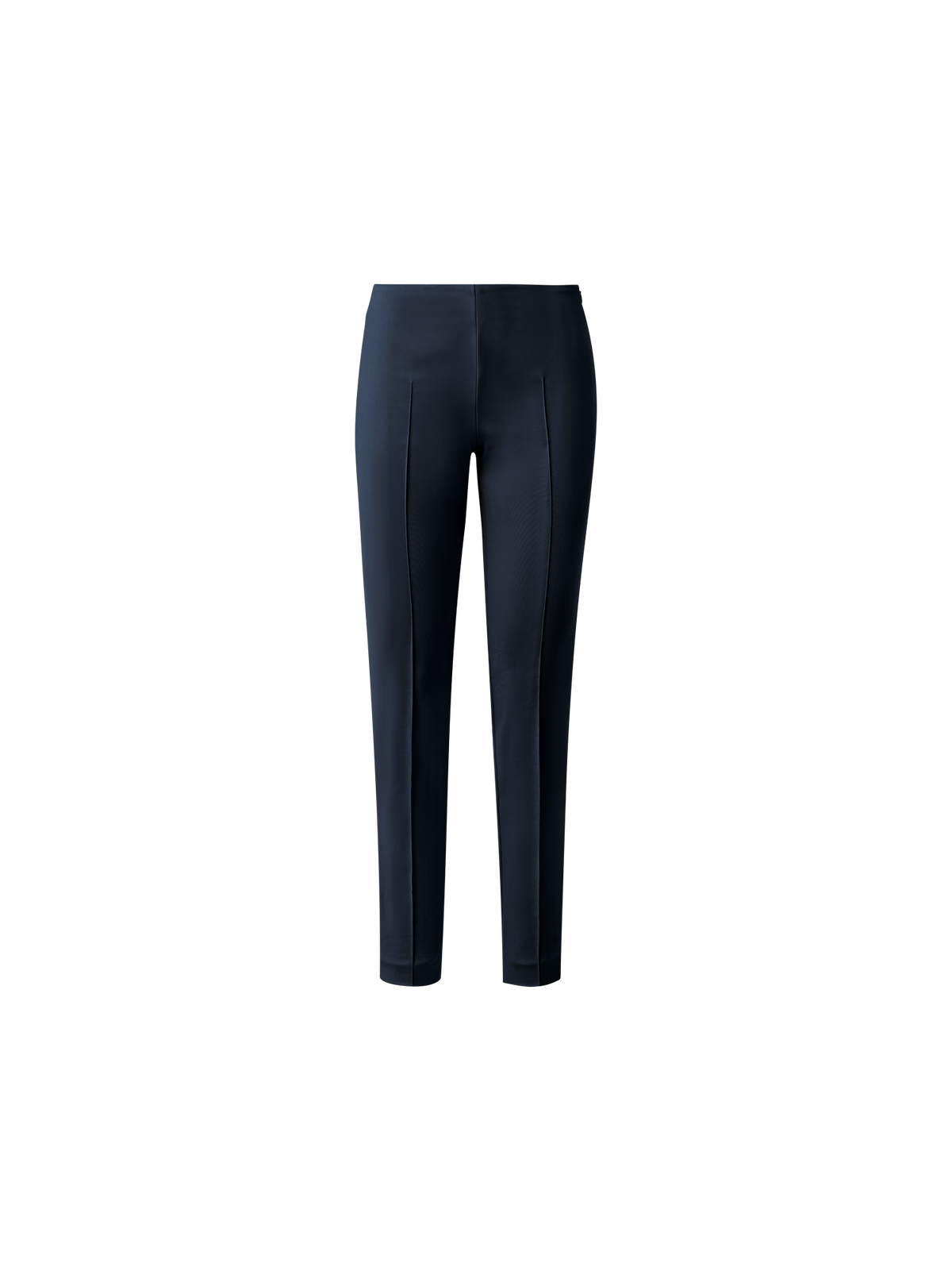 Designer Slim Cotton Techno Stretch Pants - navy - blue