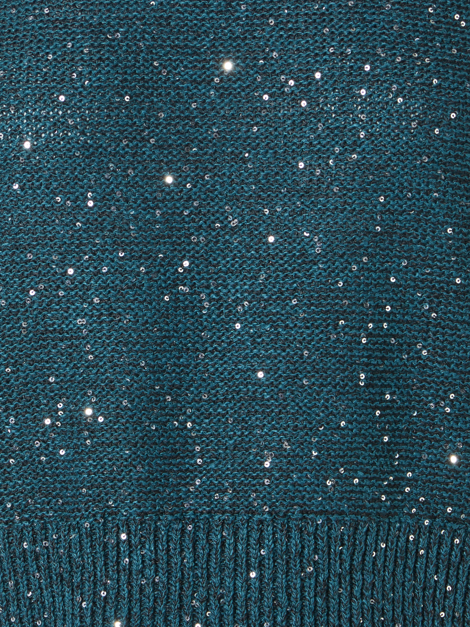 Designer Sequined Sleeveless Linen Cotton Knit Top - green