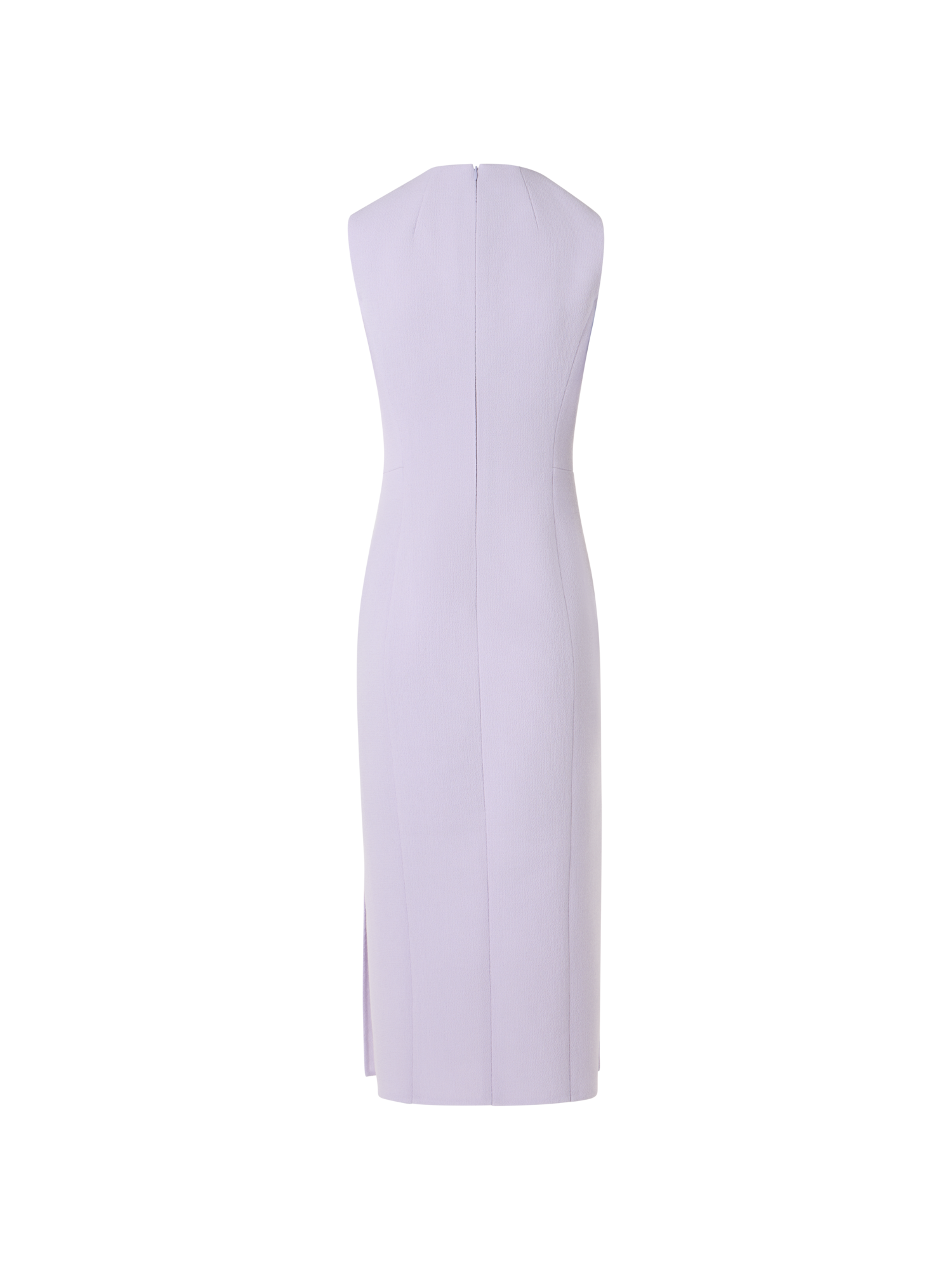 Designer Sleeveless Wool-Crêpe Double-Face Sheath Dress - pastel