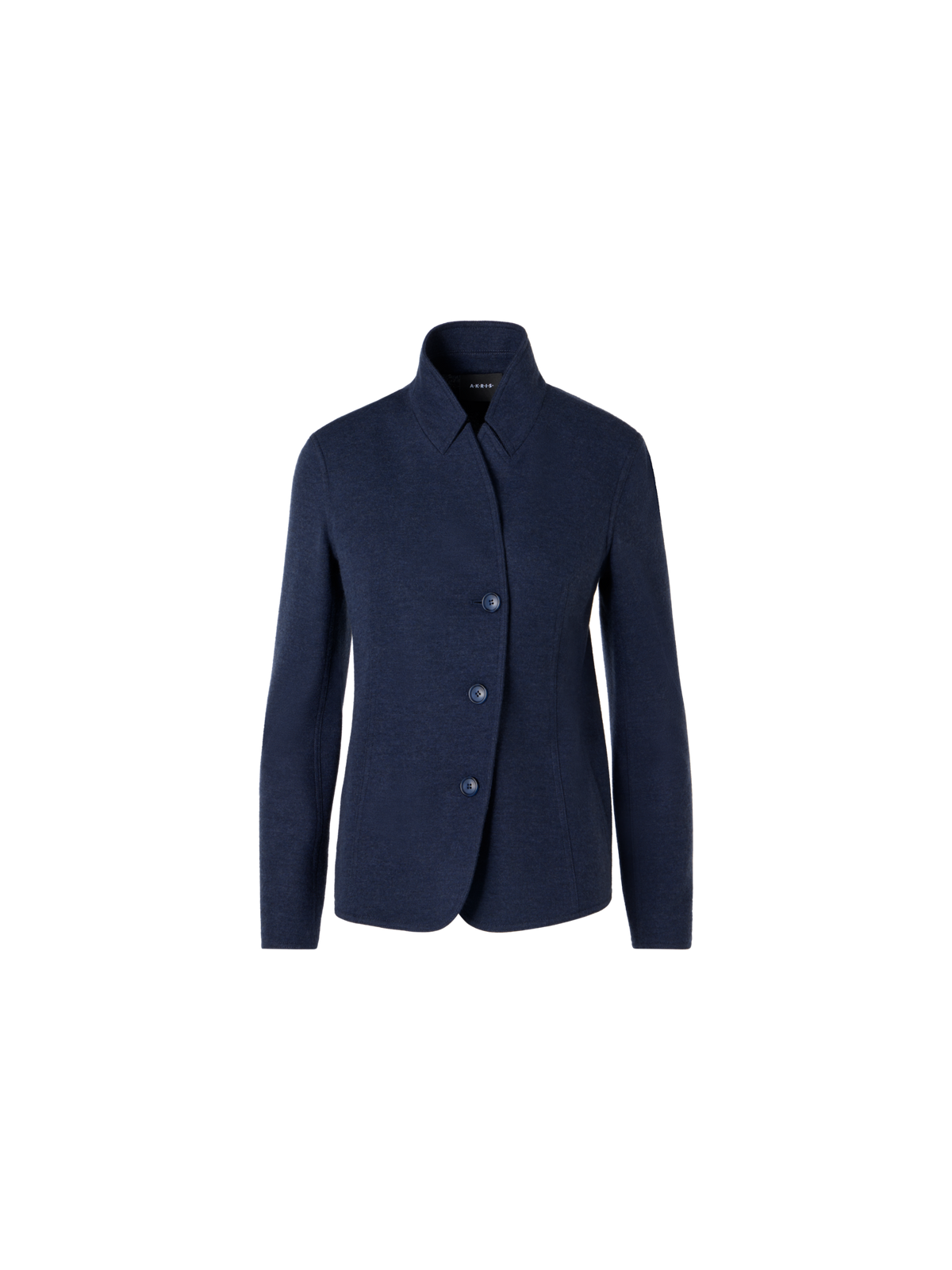 Designer Lima Short Jacket in Cashmere-Jersey - blue