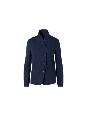 Designer Lima Short Jacket in Cashmere-Jersey - blue