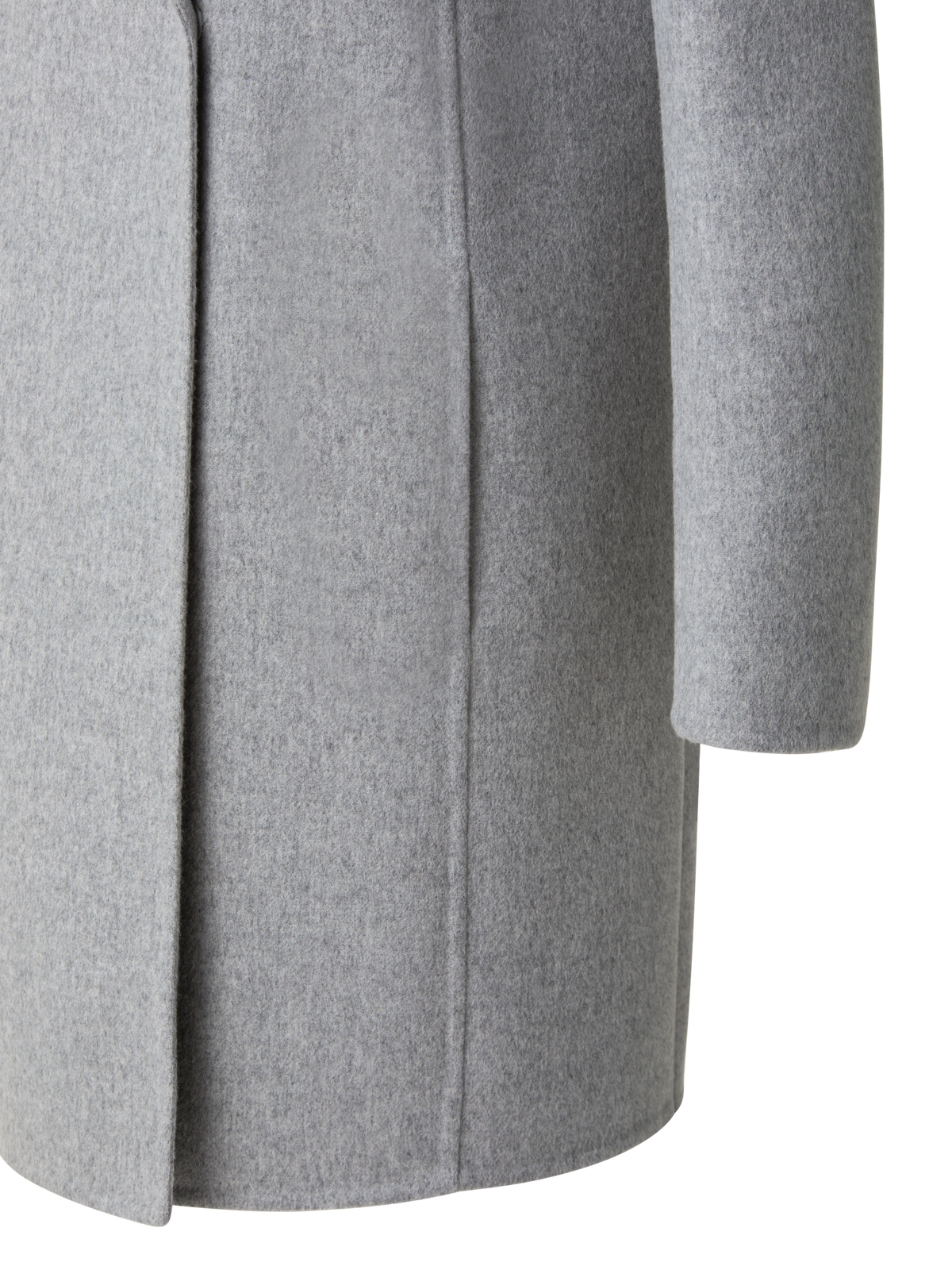 Designer Lightweight Double-Face Cashmere Coat - grey