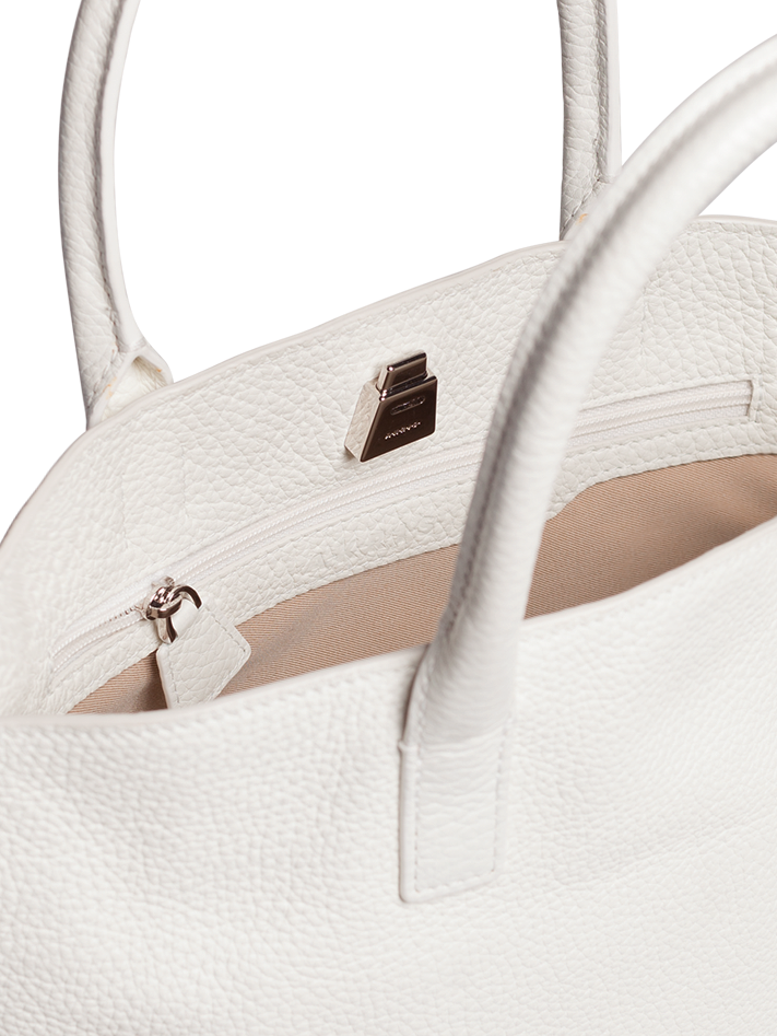 Designer Ai Little Top Handle Tote - neutral - white