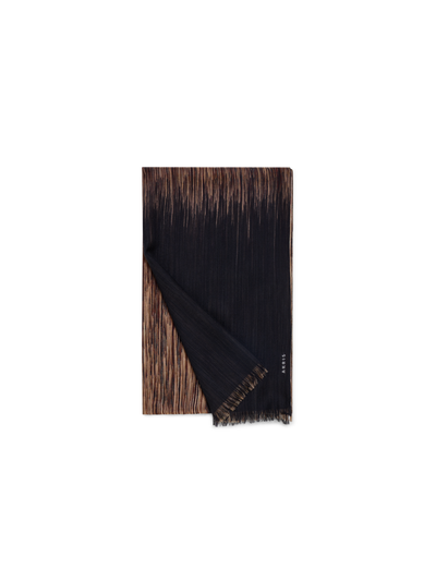 Designer Cashmere Scarf in Oro Lienzo Print - black