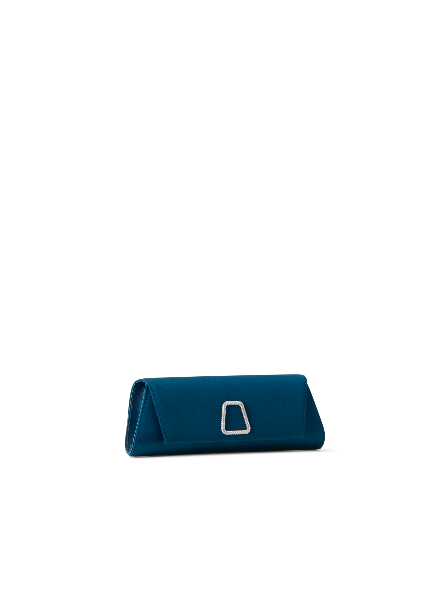Designer Anouk Small Trapezoid Clutch - blue