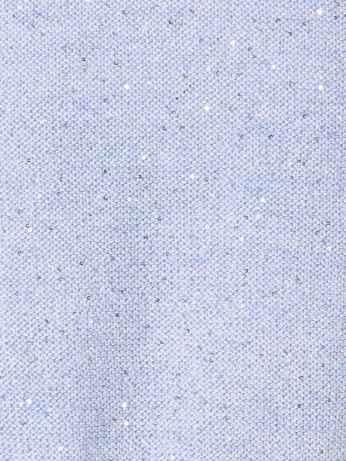 Designer Sleeveless Linen Cotton Knit Top with Sequins - blue