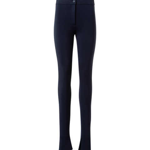 Skinny Stretch Jersey Leggings with Slit