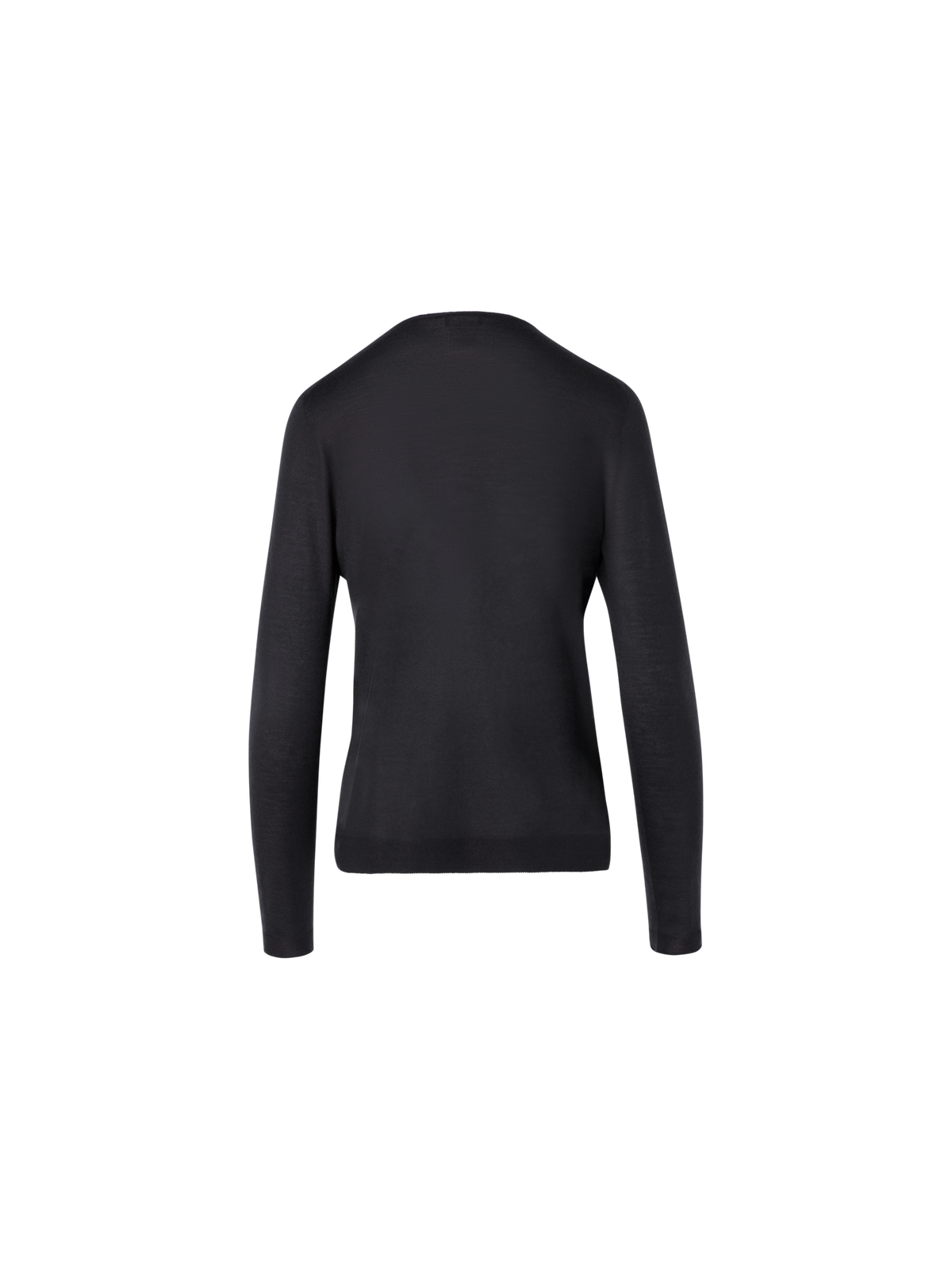 Designer Seamless Crew Neck Sweater in Cashmere Silk - grey