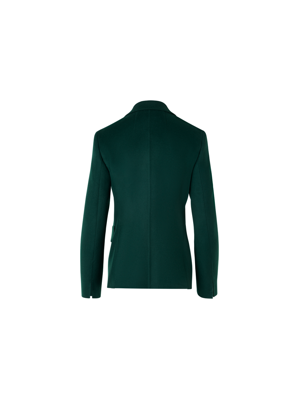 Designer Fitted Cashmere Double-Face Jacket - green