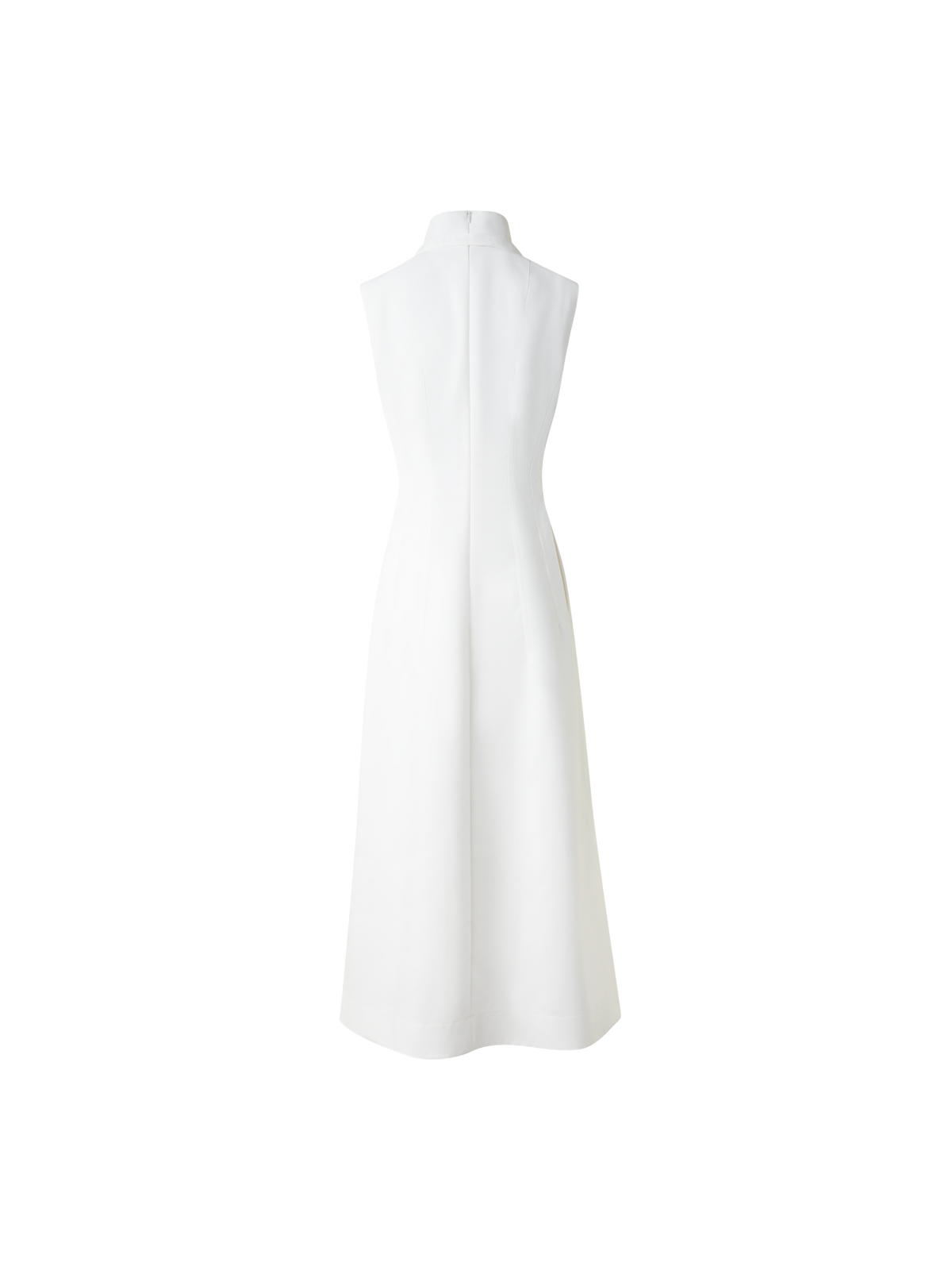Fit-and-Flare Cotton Midi Dress with Bow Pure White / 12 Fit-and-Flare Cotton Midi Dress with Bow Pure White / 12