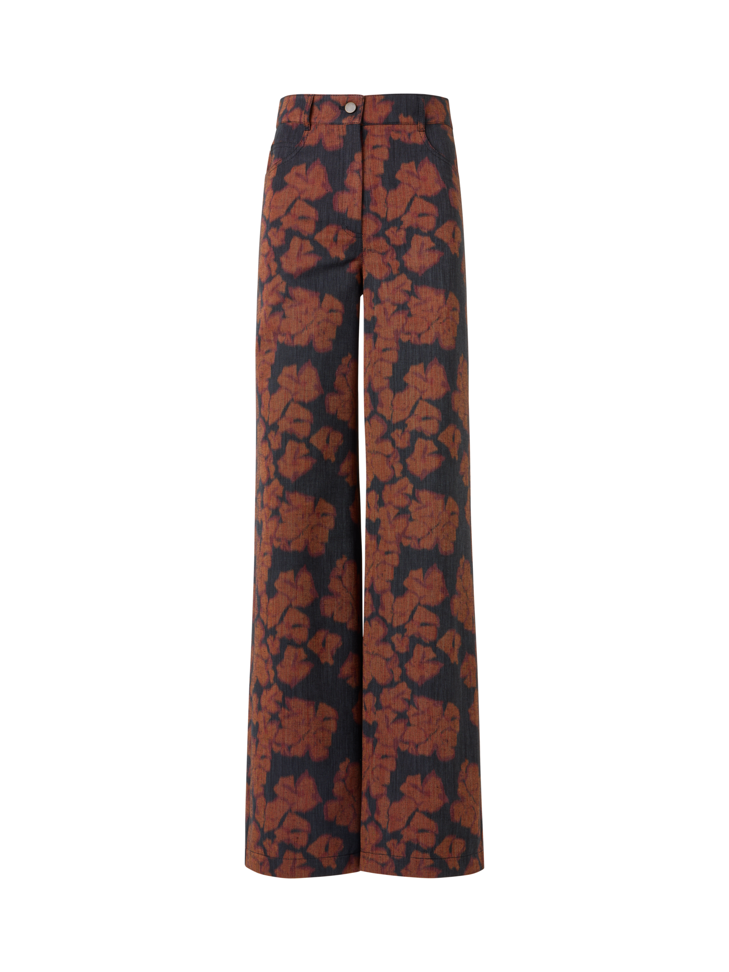 Designer Cooper Wide-Leg Pants in Cotton-Canvas - multicolor