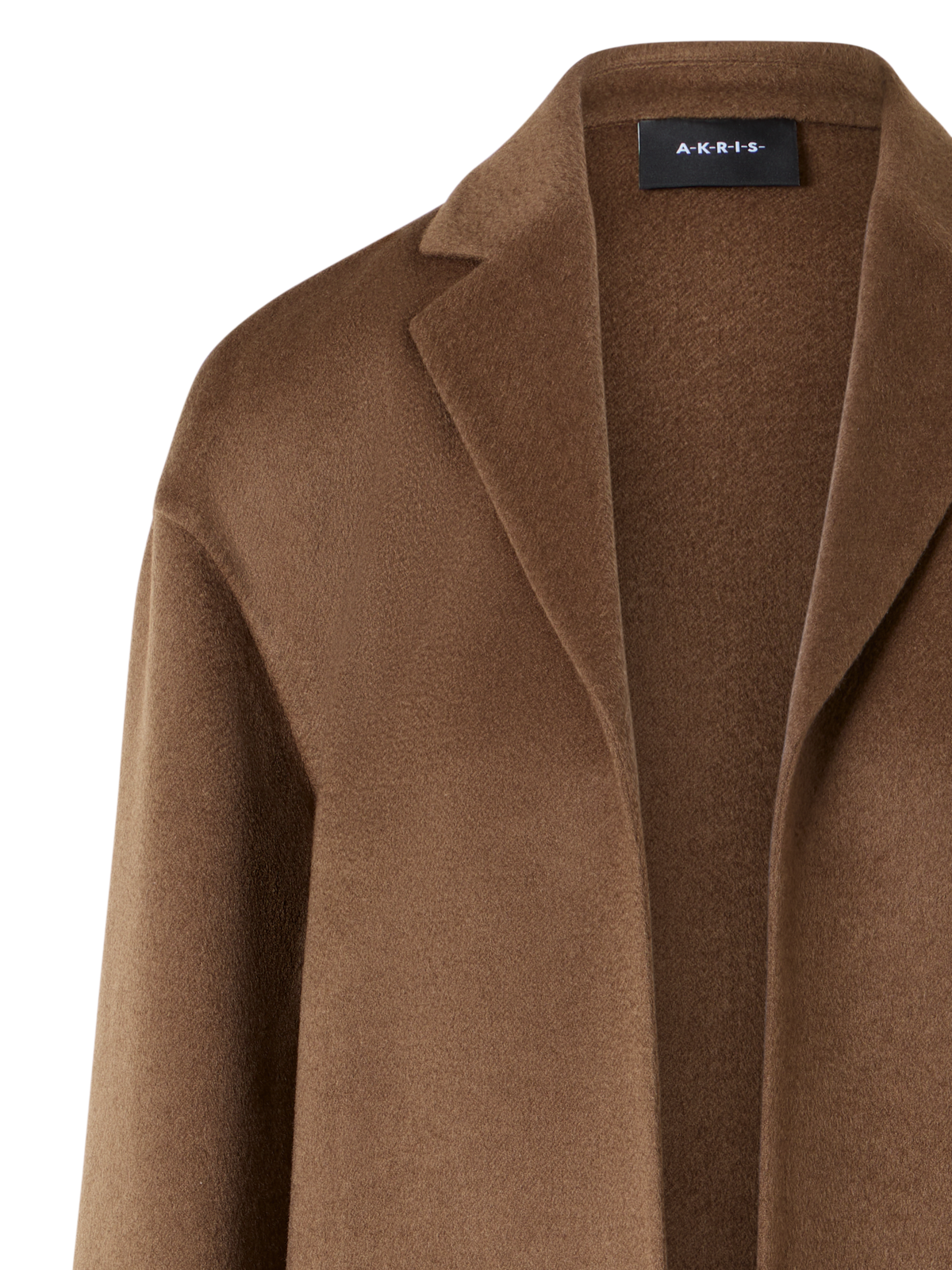 Designer Cashmere Double-Face Coat - brown
