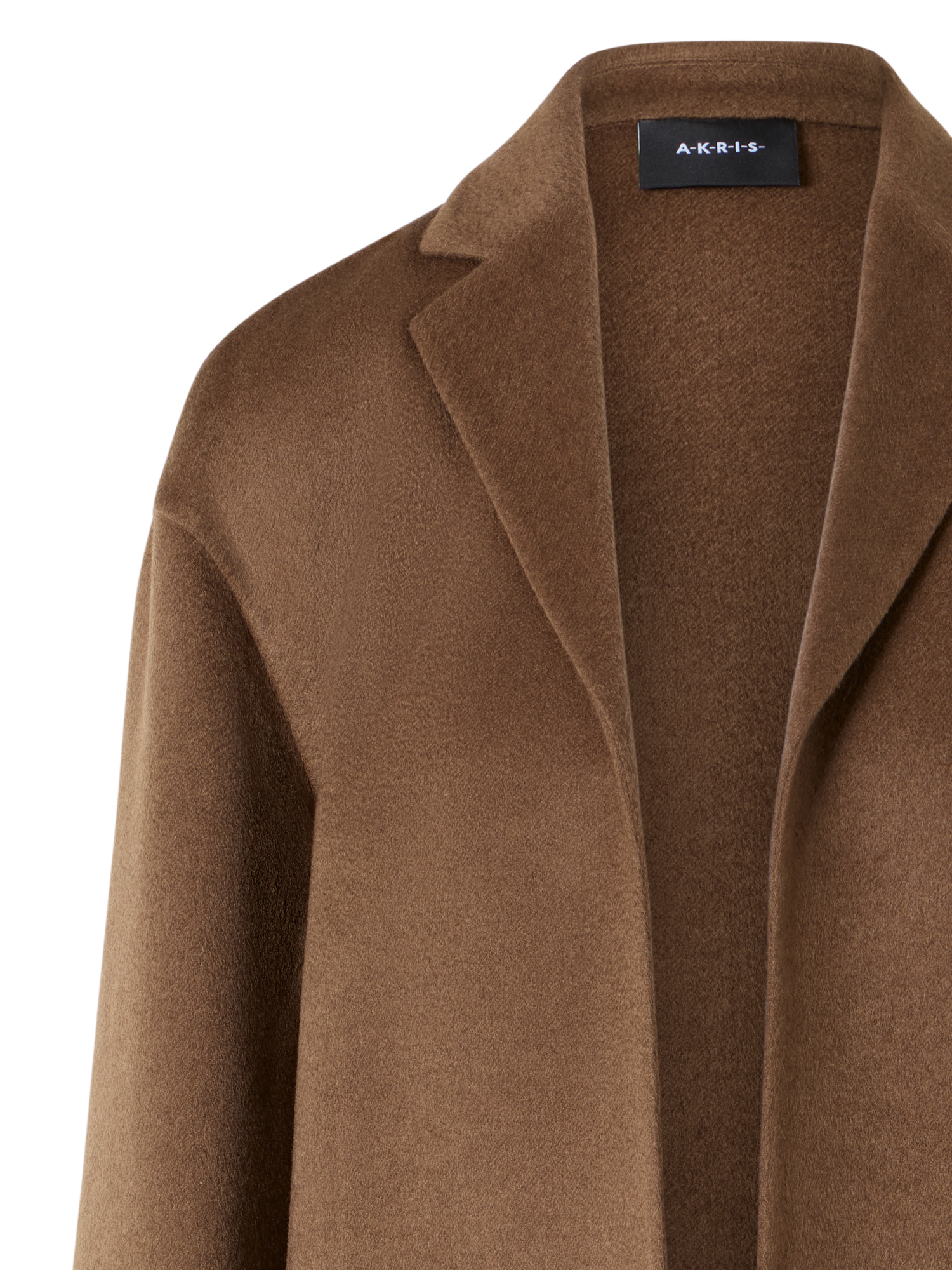 Designer Cashmere Double-Face Coat - brown