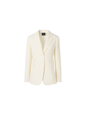Designer Arie Jacket in Linen-Wool Double-Face - ecru