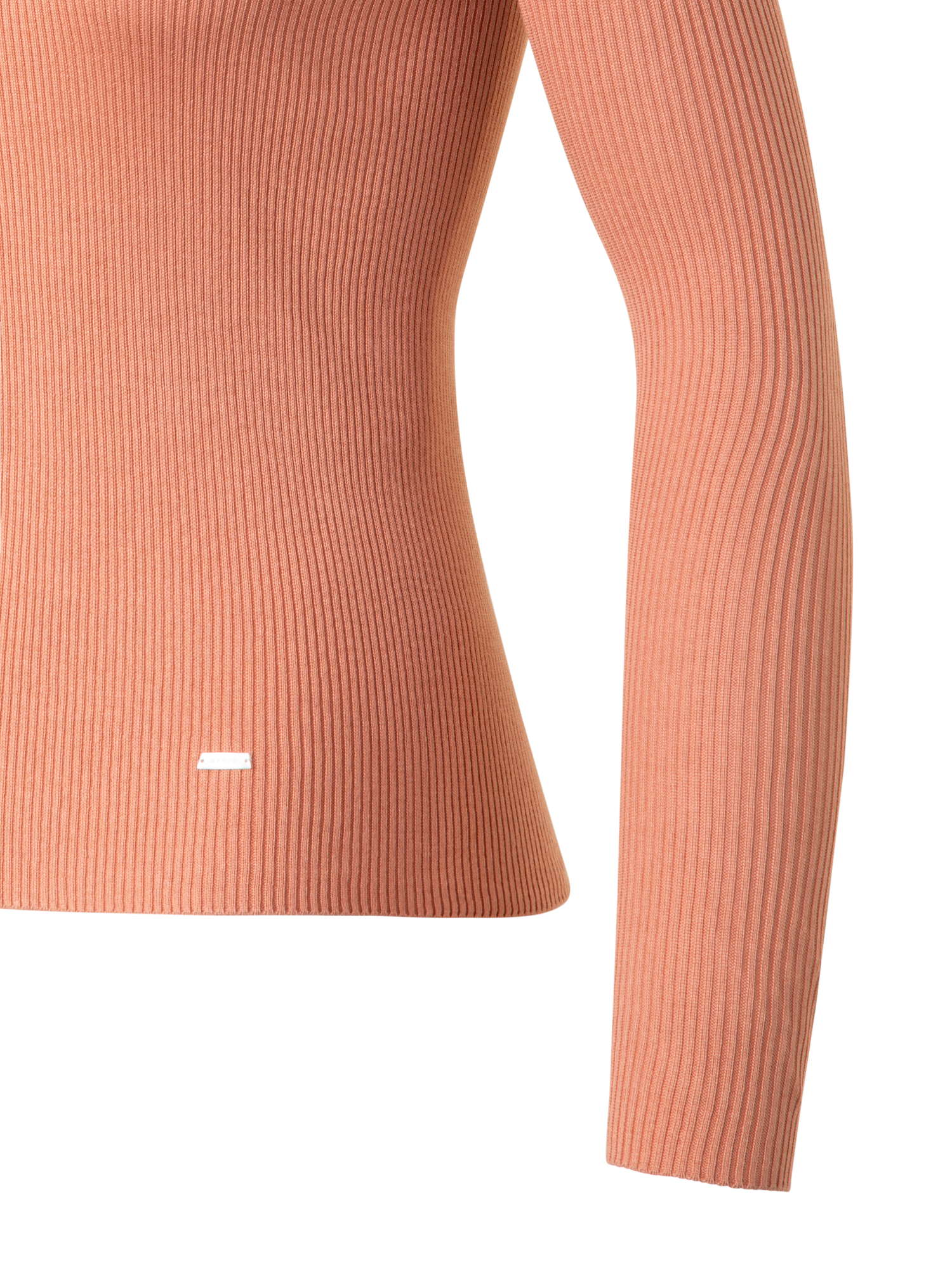 Designer Seamless Silk Cotton Knit Sweater - orange