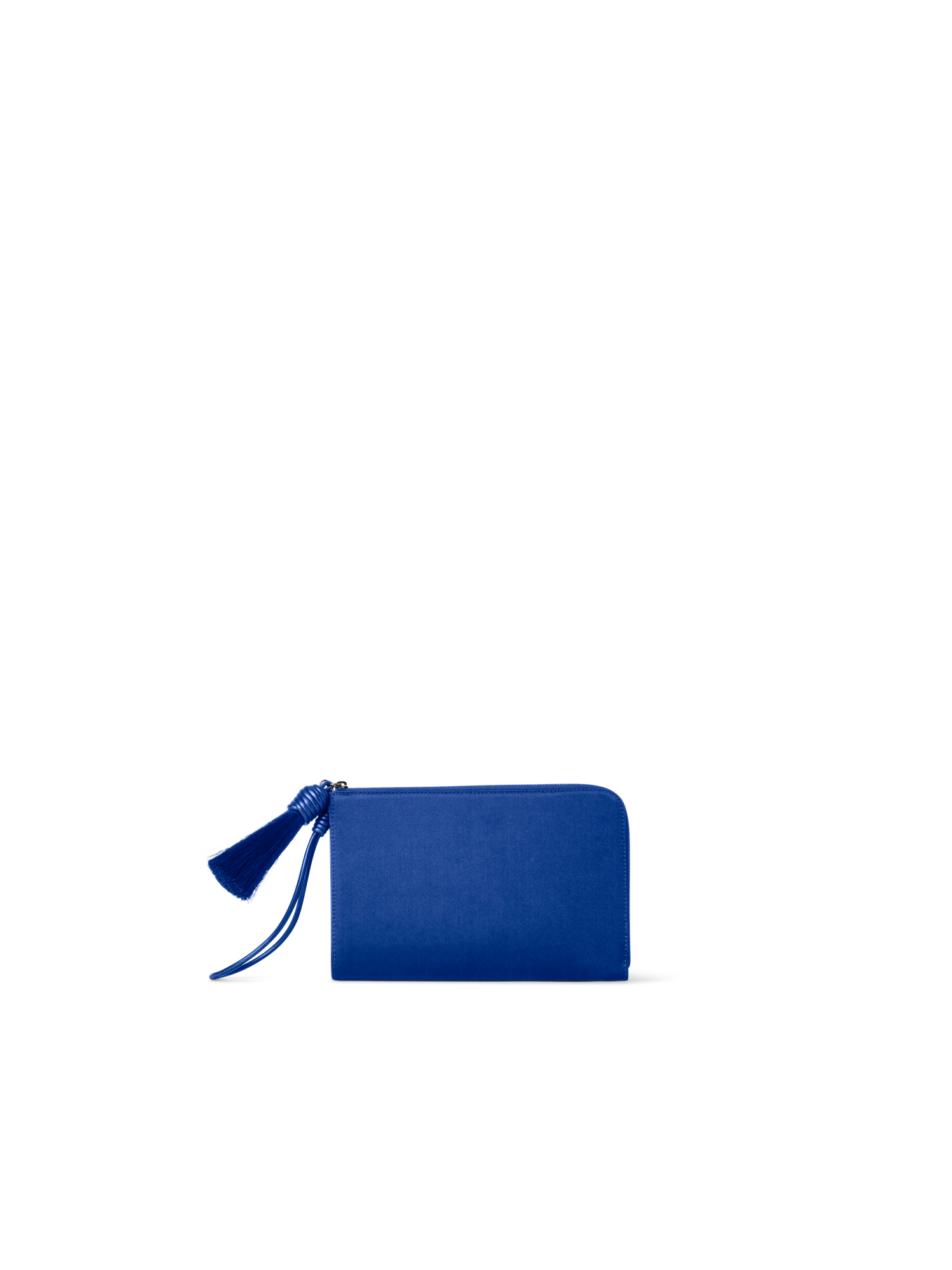 Designer Alexa Tassle Pouch - blue