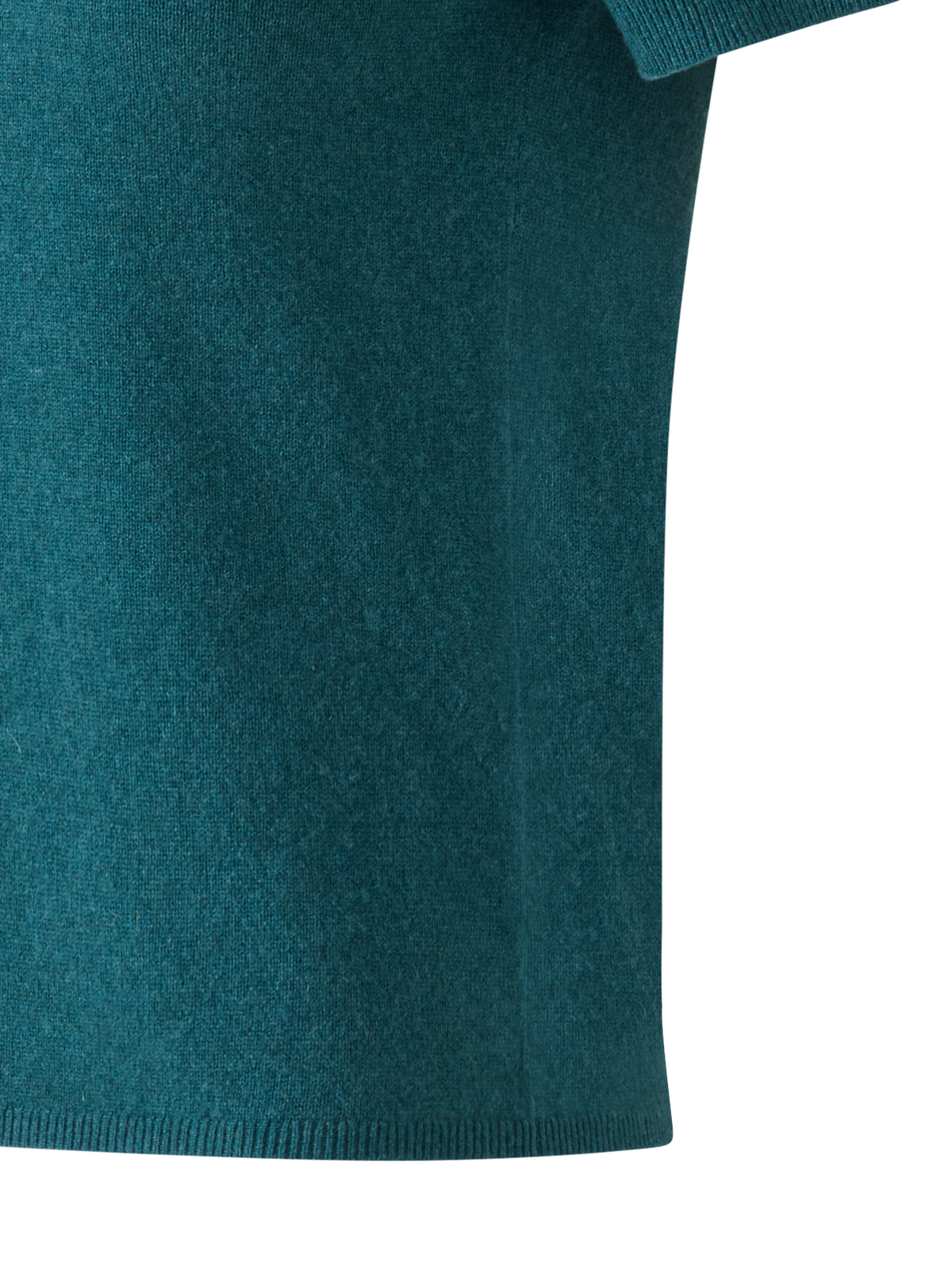 Designer Short Sleeve Pure Cashmere Knit Sweater - green