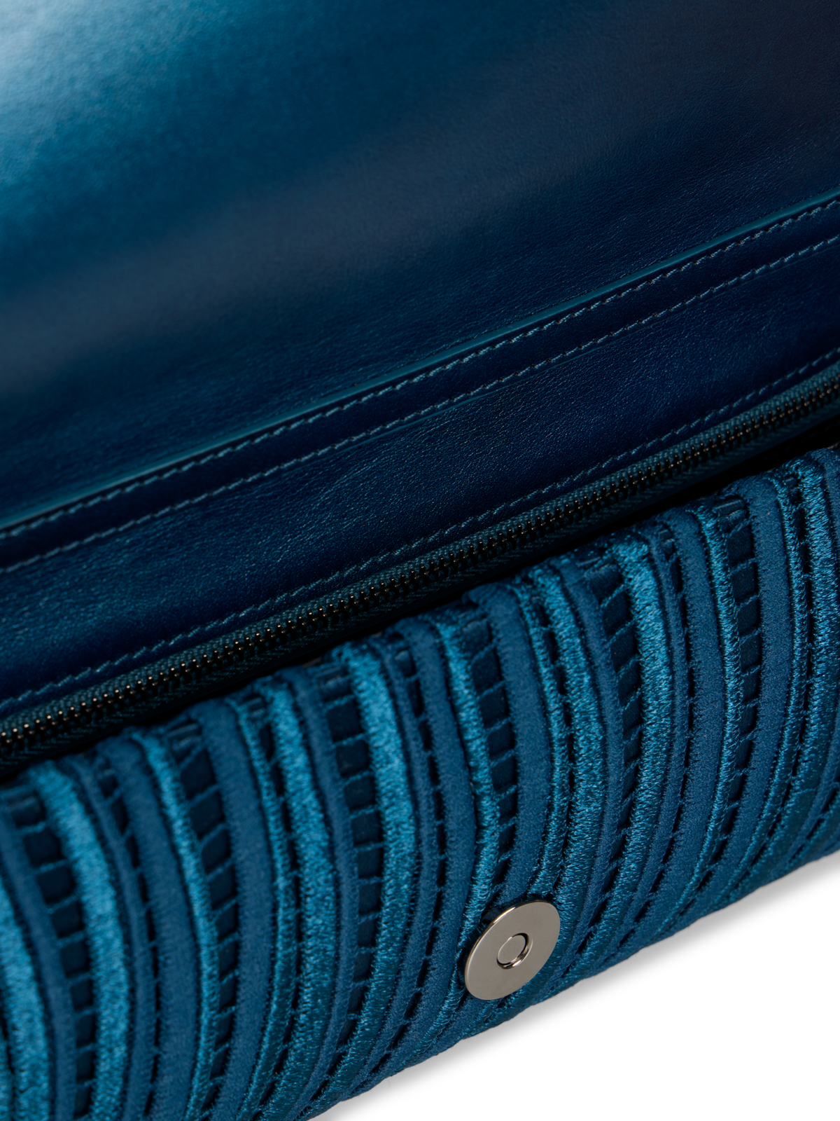 Designer Anouk Small Trapezoid Clutch - blue