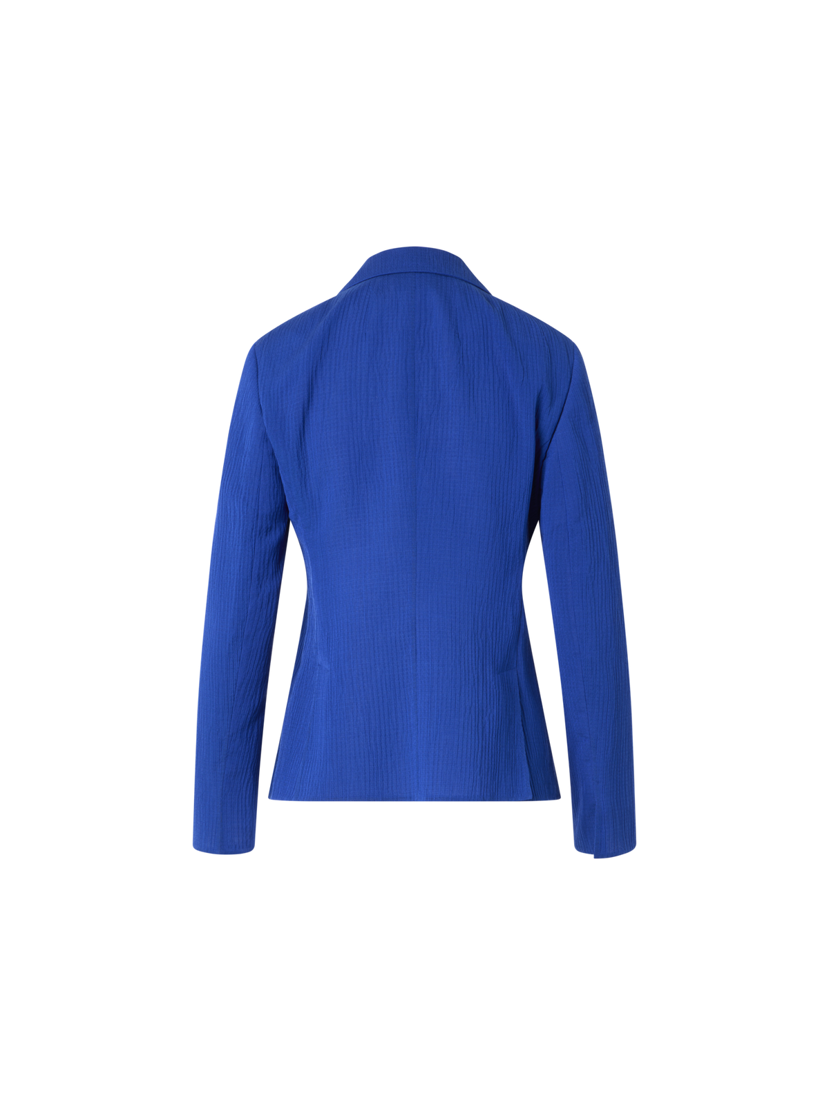Designer Lavino Tailored Jacket in Structured Cotton Silk - blue