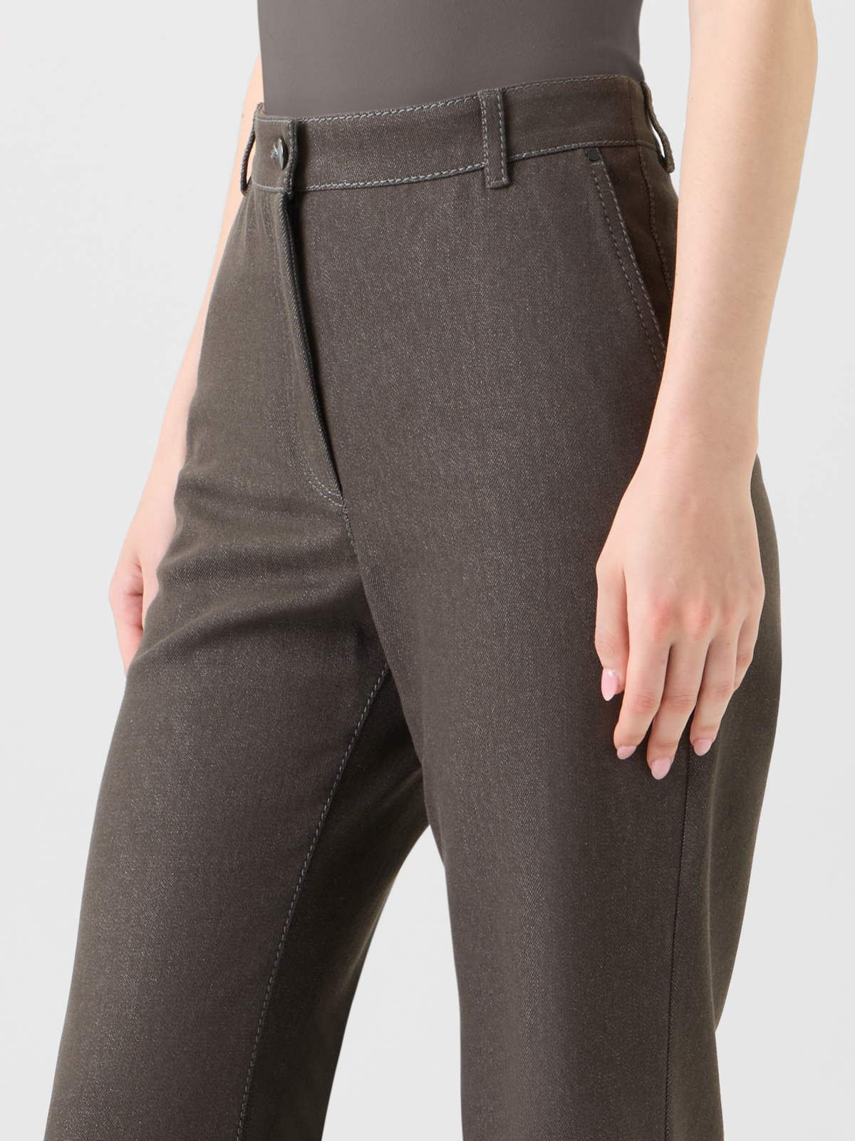 Bootcut Stretch Cotton Denim Pants – Akris Inc.