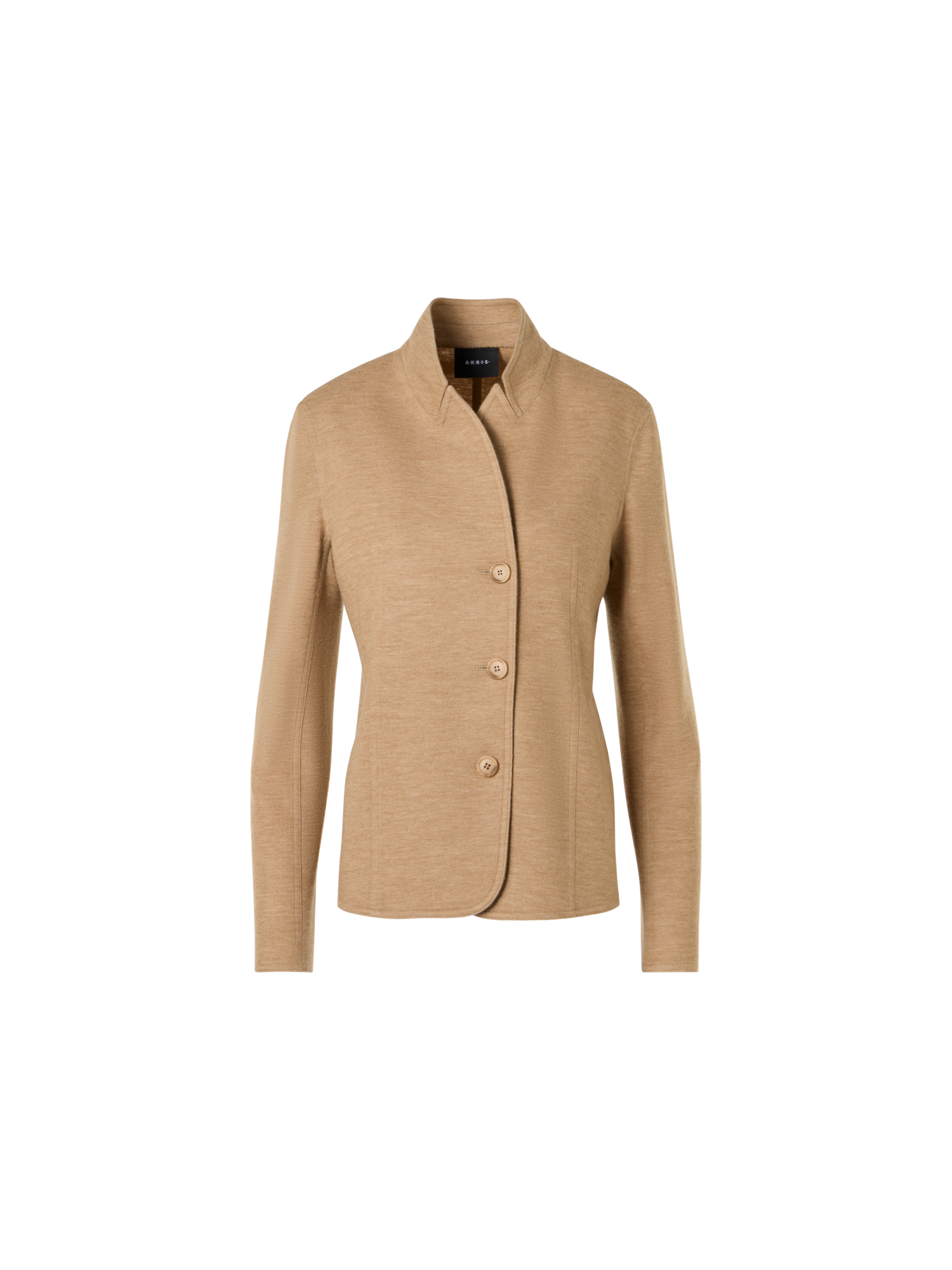 Designer Lima Short Jacket in Cashmere-Jersey - brown