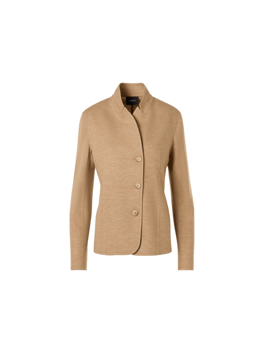 Designer Lima Short Jacket in Cashmere-Jersey - brown