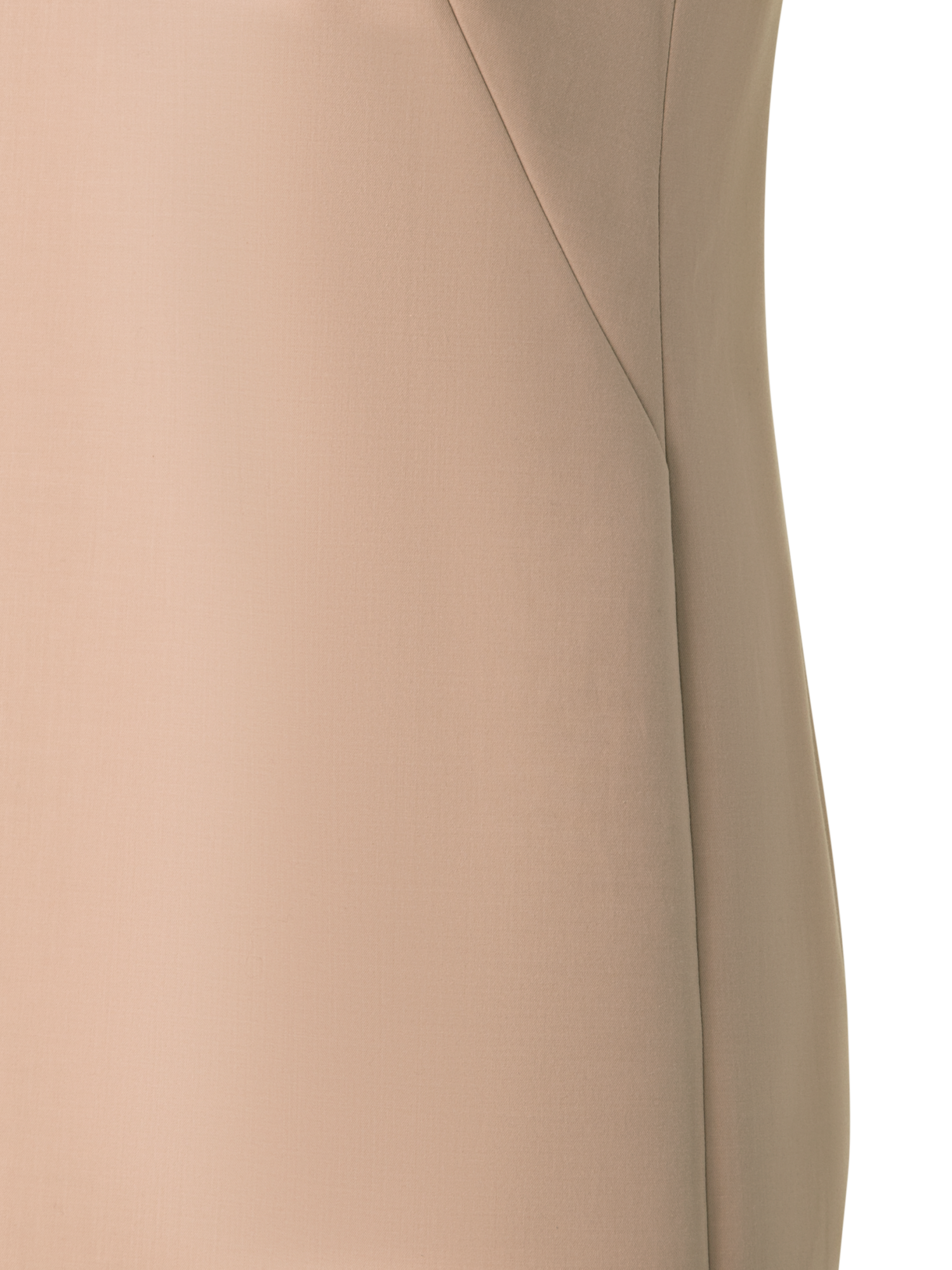 Designer Sheath Dress in Cotton Silk Double-Face - neutral - pastel - beige