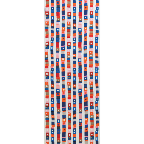 Cashmere Silk Scarf with Superstripe Print