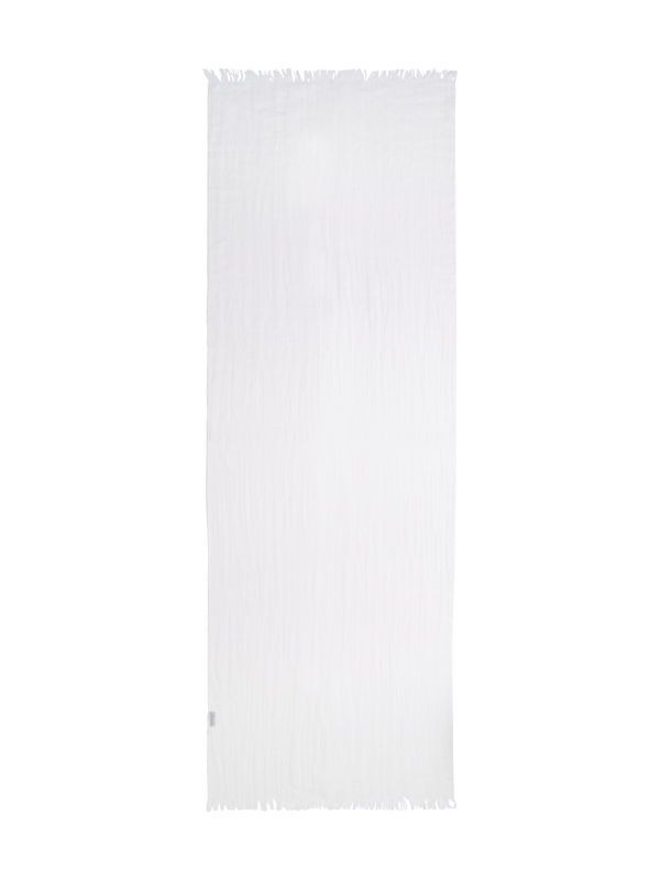 Designer Linen Scarf - ecru